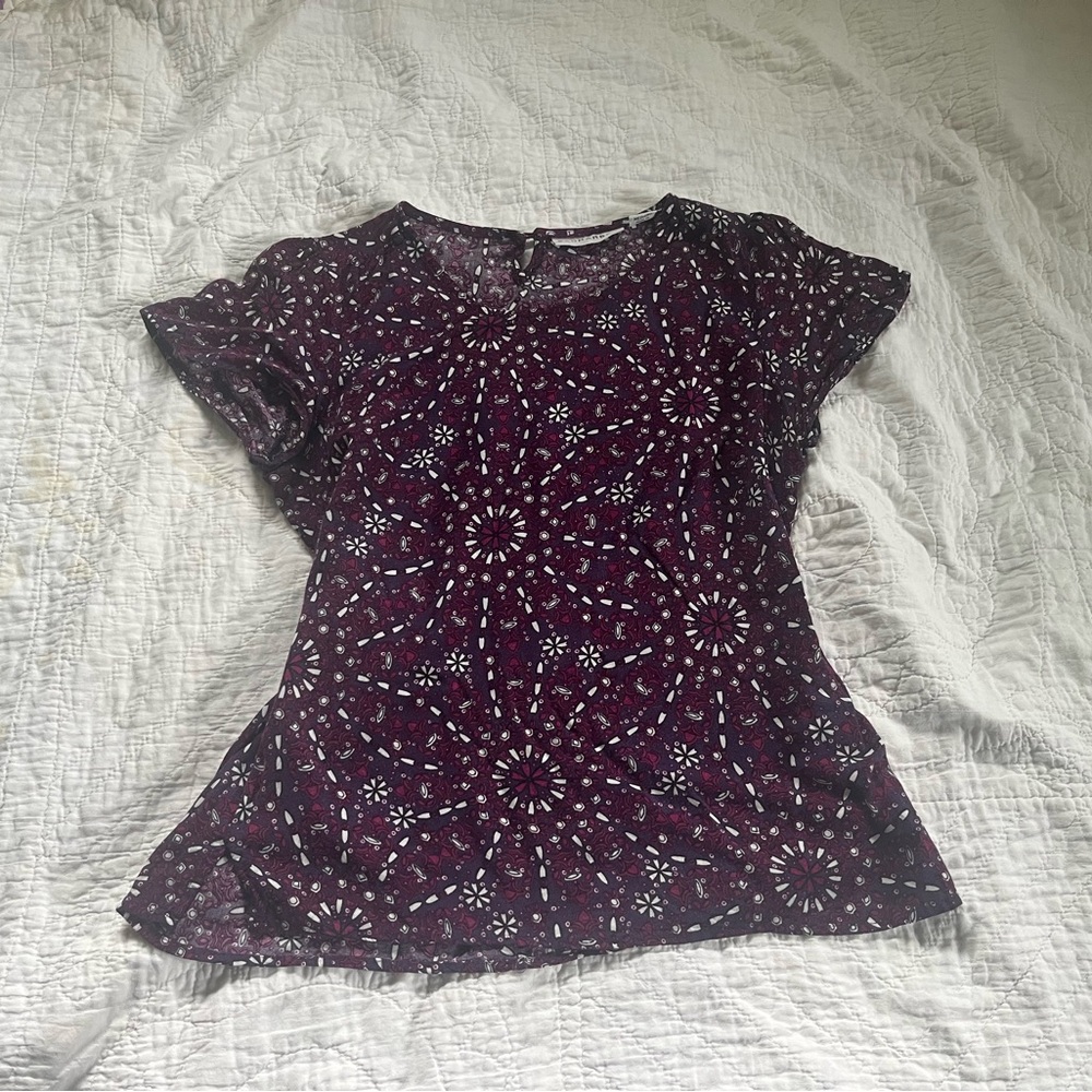 Sag Harbor Purple Blouse